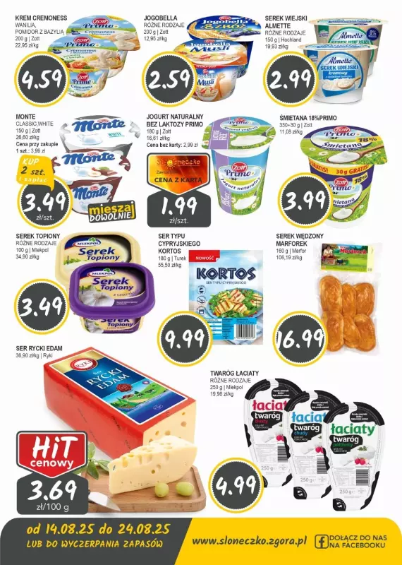 Słoneczko - gazetka promocyjna Gazetka od czwartku 14.08 do niedzieli 24.08 - strona 3