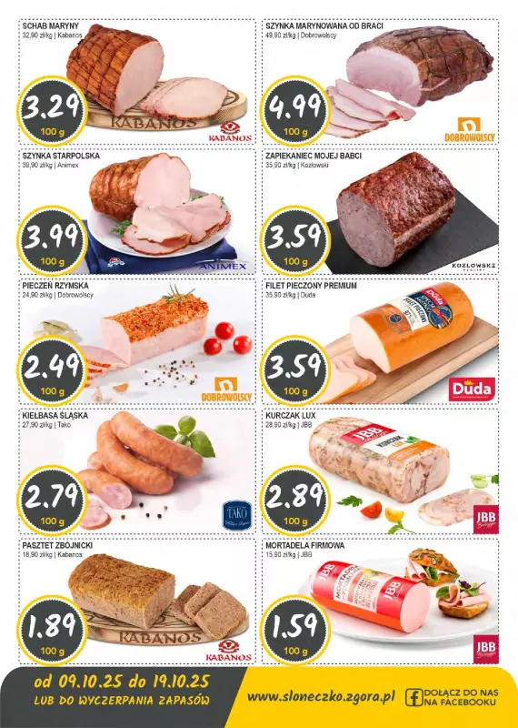 Słoneczko - gazetka promocyjna Gazetka od czwartku 09.10 do niedzieli 19.10 - strona 2
