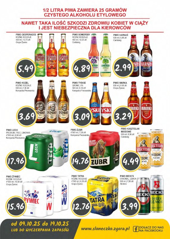 Słoneczko - gazetka promocyjna Gazetka od czwartku 09.10 do niedzieli 19.10 - strona 11