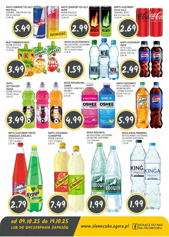Słoneczko - gazetka promocyjna Gazetka od czwartku 09.10 do niedzieli 19.10 - strona 9