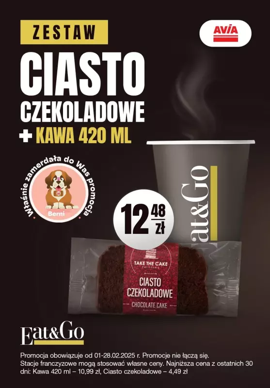 Avia Stacje Paliw - gazetka promocyjna Oferta miesiąca od soboty 01.02 do piątku 28.02