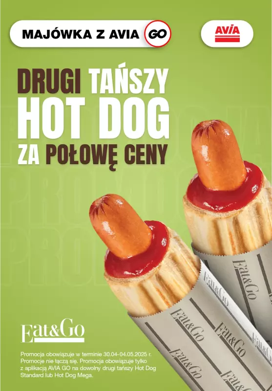 AVIA Stacje Paliw - gazetka promocyjna Majówka z Avią! od czwartku 01.05 do soboty 31.05