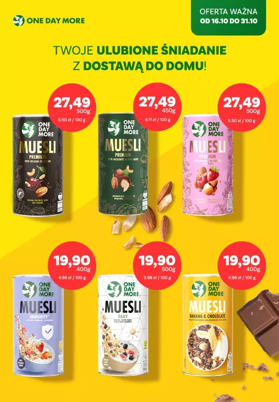 One day more - gazetka promocyjna Katalog TOP OFERTY od środy 16.10 do czwartku 31.10