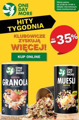 One Day More - gazetka promocyjna Do -35% dla klubowiczów od wtorku 12.08 do czwartku 14.08