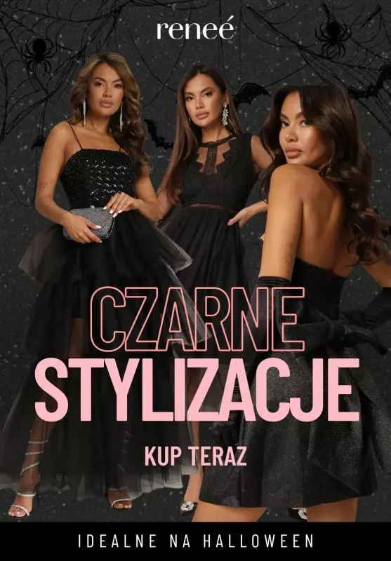 #Halloween - gazetka promocyjna Renee | Czarne stylizacje na Halloween od środy 16.10 do czwartku 24.10