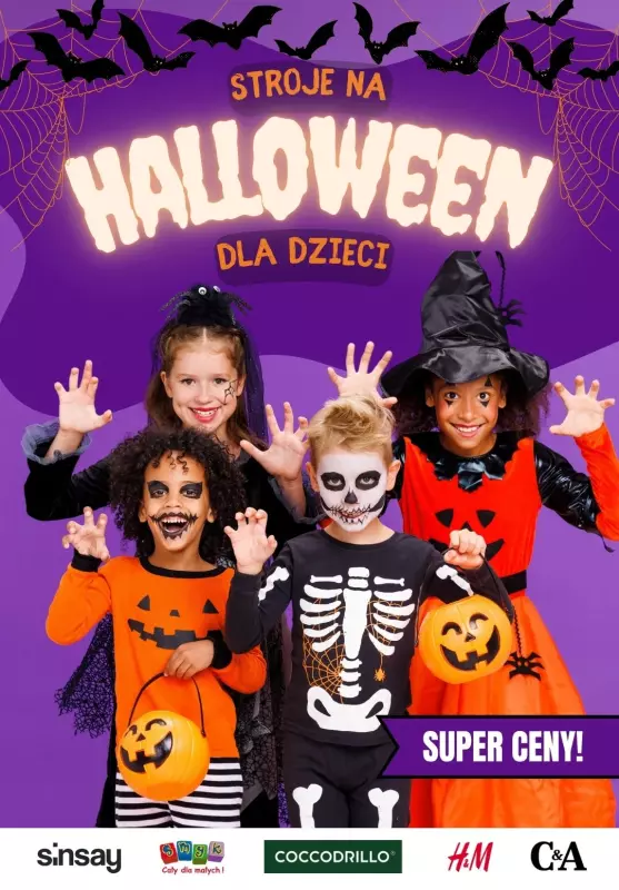 #Halloween - gazetka promocyjna Stroje na Halloween dla dzieci SUPER CENY! | Przegląd marek od poniedziałku 21.10 do niedzieli 27.10