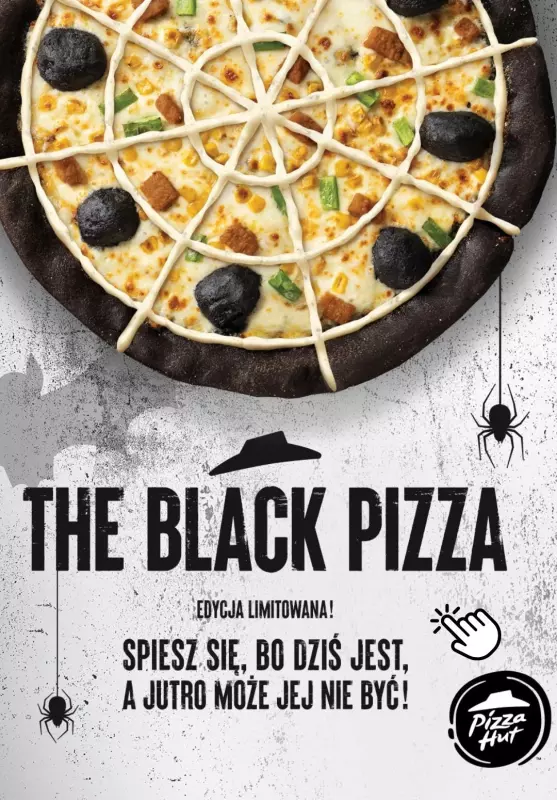 #Halloween - gazetka promocyjna Pizza Hut | Zamów limitowaną Black Pizzę od wtorku 29.10 do czwartku 31.10