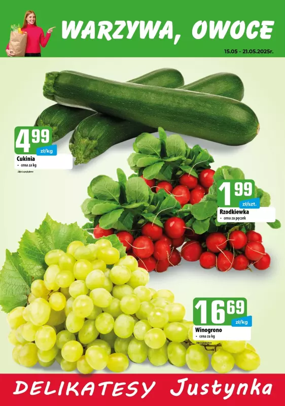 Delikatesy Justynka - gazetka promocyjna Gazetka od piątku 16.05 do środy 28.05 - strona 2