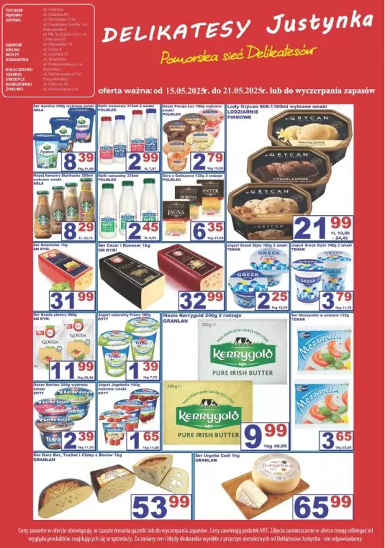 Delikatesy Justynka - gazetka promocyjna Gazetka od piątku 16.05 do środy 28.05 - strona 4