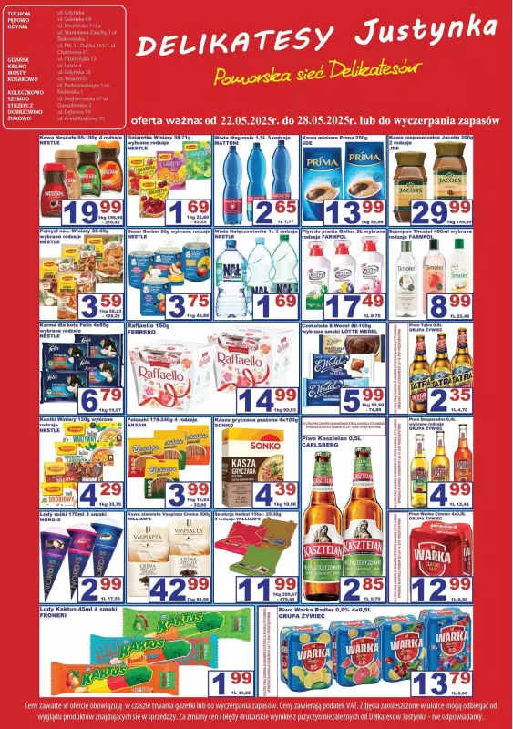 Delikatesy Justynka - gazetka promocyjna Gazetka od czwartku 22.05 do środy 04.06 - strona 2