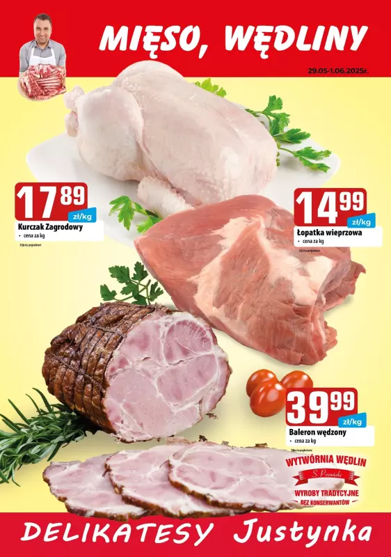 Delikatesy Justynka - gazetka promocyjna Plakaty promocyjne od czwartku 29.05 do niedzieli 01.06 - strona 2