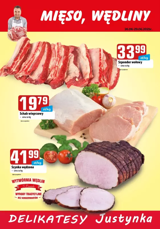 Delikatesy Justynka - gazetka promocyjna Gazetka od czwartku 26.06 do środy 09.07 - strona 7