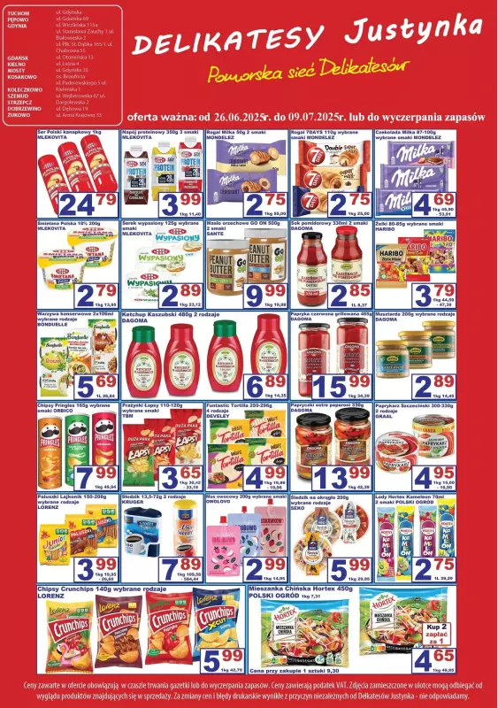Delikatesy Justynka - gazetka promocyjna Gazetka od czwartku 26.06 do środy 09.07 - strona 5