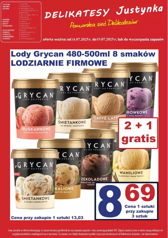 Delikatesy Justynka - gazetka promocyjna Gazetka od czwartku 10.07 do środy 23.07 - strona 10