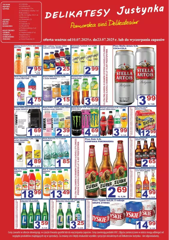 Delikatesy Justynka - gazetka promocyjna Gazetka od czwartku 10.07 do środy 23.07 - strona 4