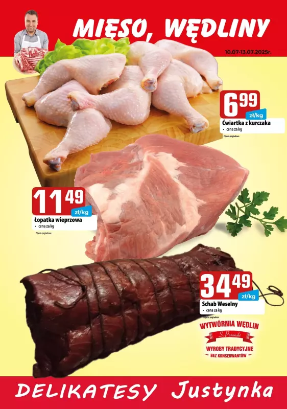Delikatesy Justynka - gazetka promocyjna Gazetka od czwartku 10.07 do środy 23.07 - strona 5