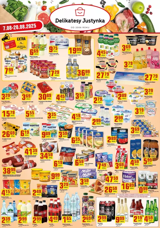 Delikatesy Justynka - gazetka promocyjna Gazetka od czwartku 07.08 do środy 20.08 - strona 4