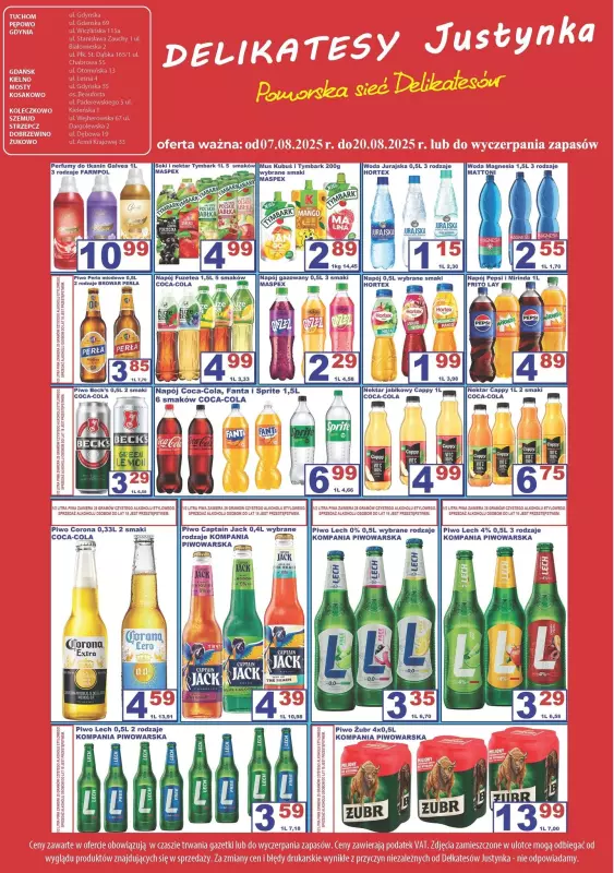 Delikatesy Justynka - gazetka promocyjna Gazetka od czwartku 07.08 do środy 20.08 - strona 5