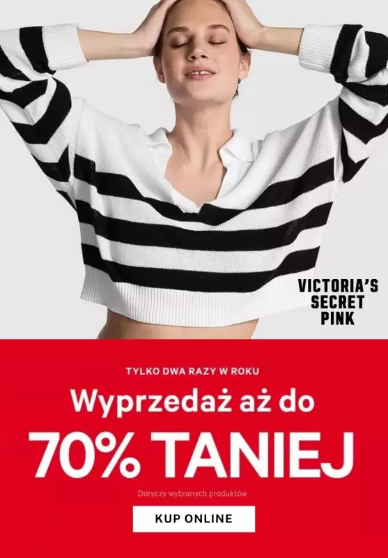 Victoria's Secret - gazetka promocyjna Victoria's Secret PINK - Wyprzedaż do -70% od czwartku 23.01 do środy 29.01