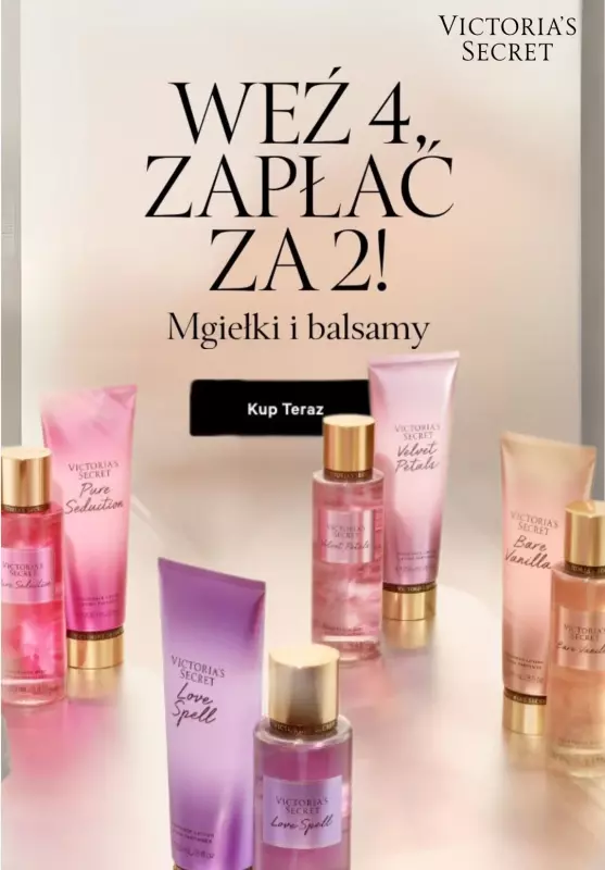 Victoria's Secret - gazetka promocyjna Wybrane mgiełki i balsamy - 4 w cenie 2! od środy 26.02 do niedzieli 02.03