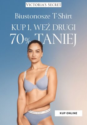 Victoria's Secret - gazetka promocyjna -70% na drugi biustonosz T-Shirt od poniedziałku 11.08 do soboty 23.08