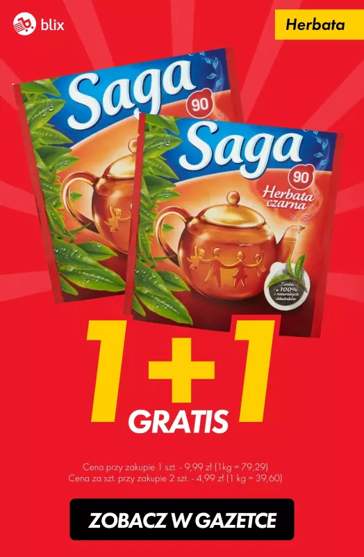 #TOP produkty - gazetka promocyjna Herbata 1+1 gratis od czwartku 07.11 do wtorku 12.11