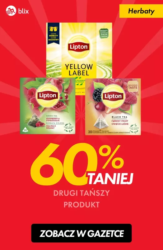 #TOP produkty - gazetka promocyjna Herbata 60% taniej 2-gi tańszy produkt od czwartku 14.11 do soboty 16.11