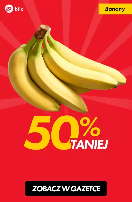 #TOP produkty - gazetka promocyjna Banany 50% taniej od czwartku 14.11 do soboty 16.11