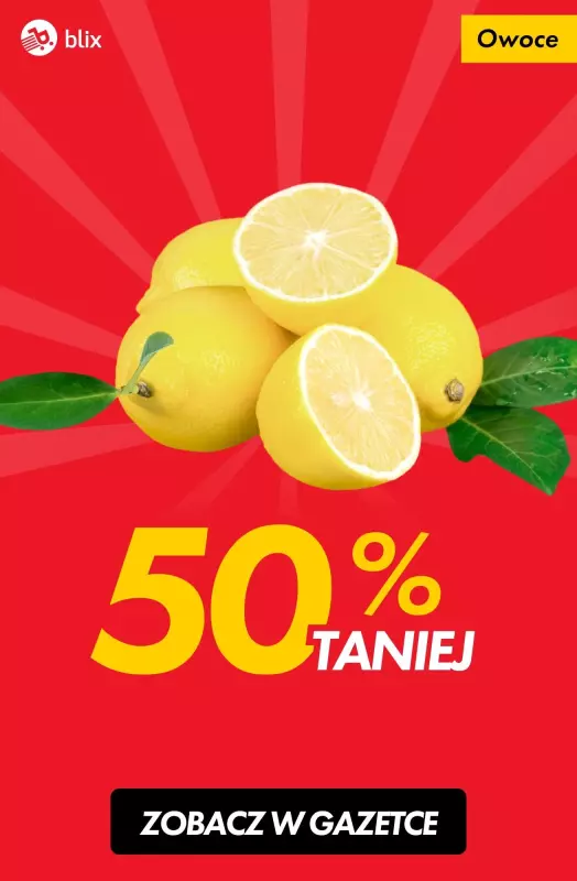 #TOP produkty - gazetka promocyjna Cytryny 50% taniej od czwartku 14.11 do soboty 16.11