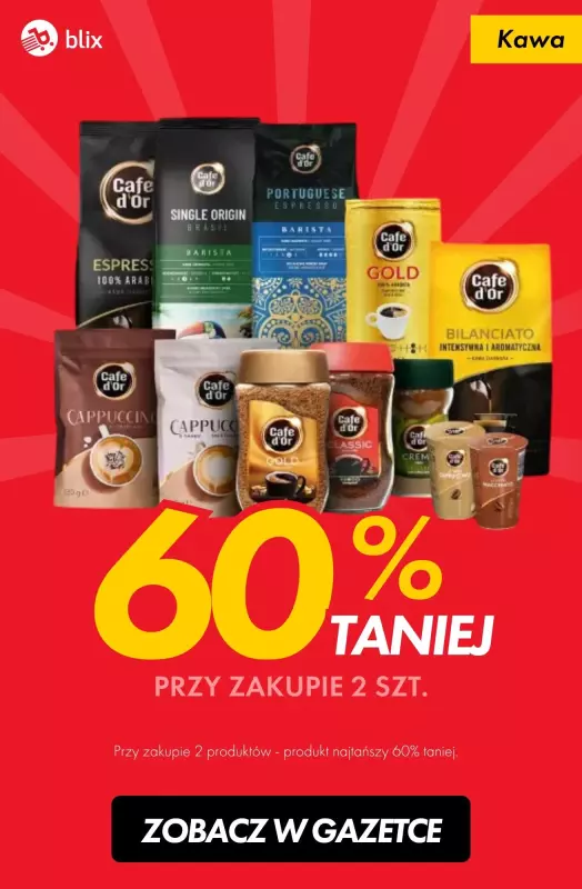 #TOP produkty - gazetka promocyjna Druga kawa 60% taniej od poniedziałku 18.11 do soboty 23.11