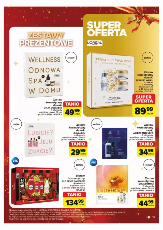 #Świąteczne zakupy - gazetka promocyjna Carrefour | Gazetka Rozsmakuj się w świętach w najlepszych cenach od wtorku 03.12 do wtorku 24.12 - strona 31