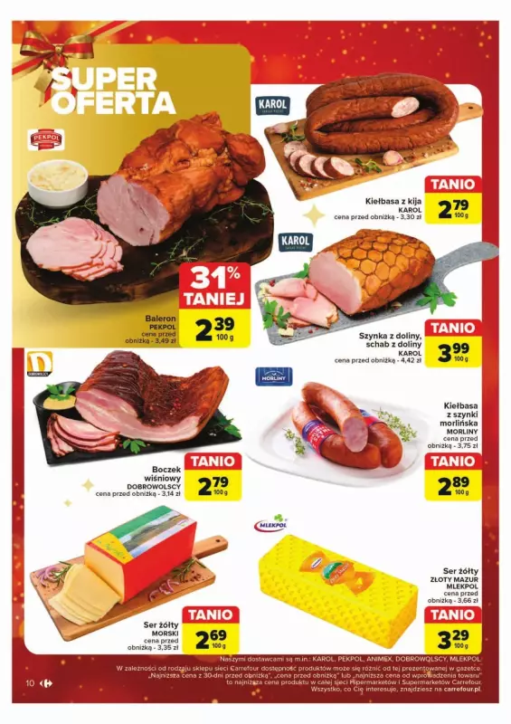 #Świąteczne zakupy - gazetka promocyjna Carrefour | Gazetka Rozsmakuj się w świętach w najlepszych cenach od wtorku 03.12 do wtorku 24.12 - strona 10