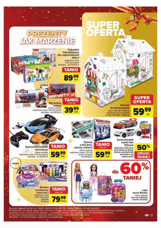 #Świąteczne zakupy - gazetka promocyjna Carrefour | Gazetka Rozsmakuj się w świętach w najlepszych cenach od wtorku 03.12 do wtorku 24.12 - strona 35