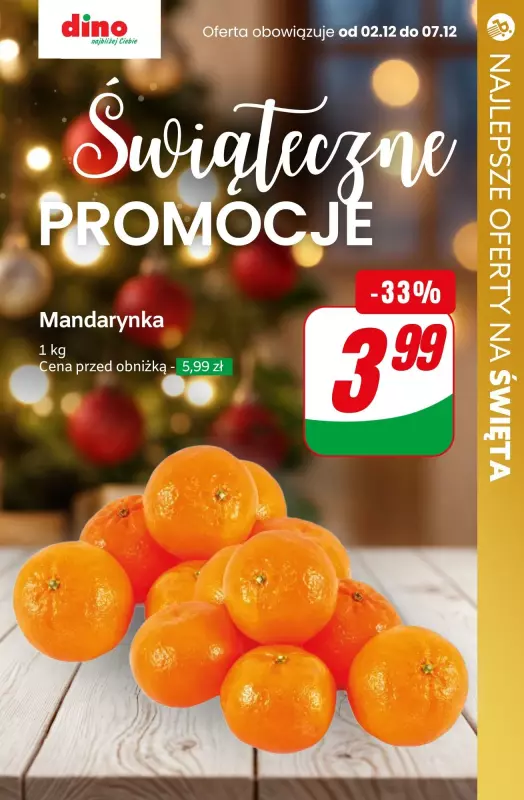 #Świąteczne zakupy - gazetka promocyjna Dino | Świąteczne promocje od środy 04.12 do wtorku 10.12