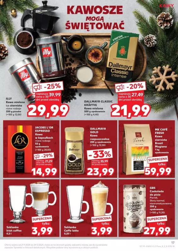 #Świąteczne zakupy - gazetka promocyjna Oferta Kaufland - Smak Świąt od czwartku 21.11 do wtorku 24.12 - strona 17