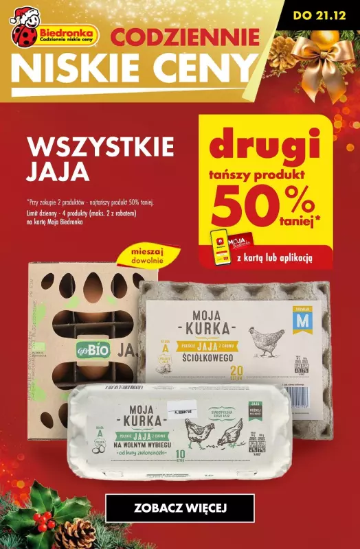 #Świąteczne zakupy - gazetka promocyjna Biedronka | Świąteczne gotowanie do -50% od poniedziałku 16.12 do soboty 21.12 - strona 3