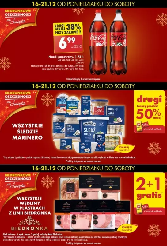 #Świąteczne zakupy - gazetka promocyjna Biedronkowe oszczędności od poniedziałku 16.12 do niedzieli 22.12 - strona 7