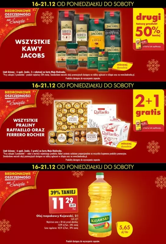 #Świąteczne zakupy - gazetka promocyjna Biedronkowe oszczędności od poniedziałku 16.12 do niedzieli 22.12 - strona 8