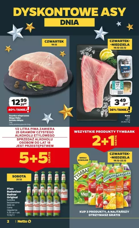 #Świąteczne zakupy - gazetka promocyjna Netto I Gazetka Spożywcza od czwartku 19.12 do wtorku 24.12 - strona 2