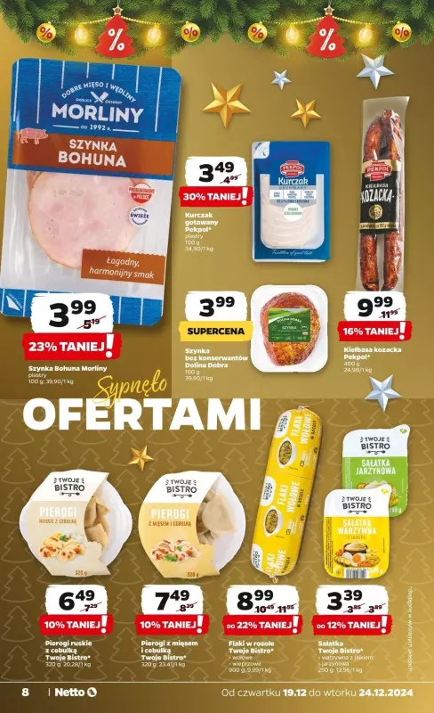 #Świąteczne zakupy - gazetka promocyjna Netto I Gazetka Spożywcza od czwartku 19.12 do wtorku 24.12 - strona 8