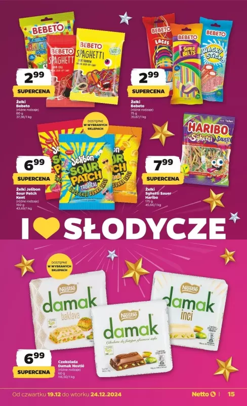 #Świąteczne zakupy - gazetka promocyjna Netto I Gazetka Spożywcza od czwartku 19.12 do wtorku 24.12 - strona 15