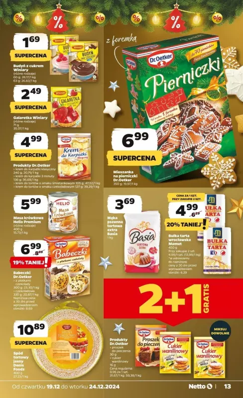 #Świąteczne zakupy - gazetka promocyjna Netto I Gazetka Spożywcza od czwartku 19.12 do wtorku 24.12 - strona 13