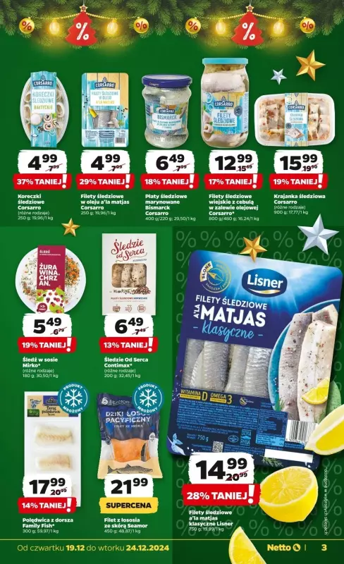 #Świąteczne zakupy - gazetka promocyjna Netto I Gazetka Spożywcza od czwartku 19.12 do wtorku 24.12 - strona 3