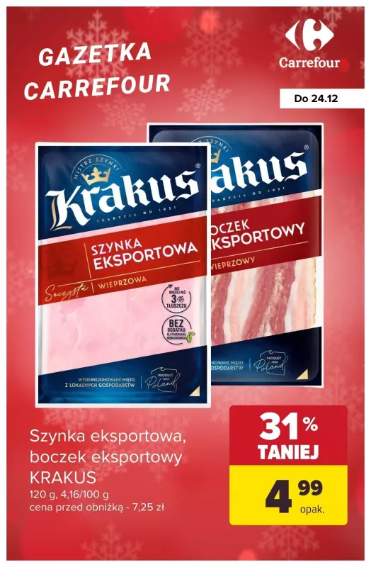 #Świąteczne zakupy - gazetka promocyjna Carrefour | Produkty na świąteczne śniadanie od wtorku 17.12 do wtorku 24.12 - strona 6