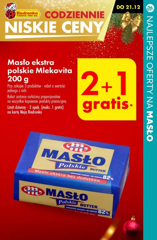 #Świąteczne zakupy - gazetka promocyjna MASŁO - najlepsze oferty! od czwartku 19.12 do niedzieli 22.12 - strona 2