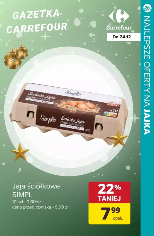 #Świąteczne zakupy - gazetka promocyjna Jajka - najlepsze oferty od piątku 20.12 do niedzieli 22.12 - strona 2