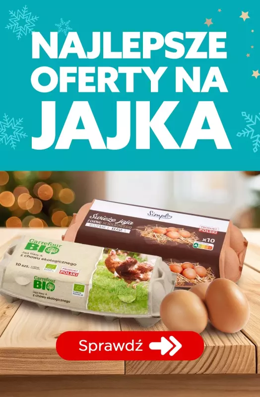 #Świąteczne zakupy - gazetka promocyjna Jajka - najlepsze oferty od piątku 20.12 do niedzieli 22.12