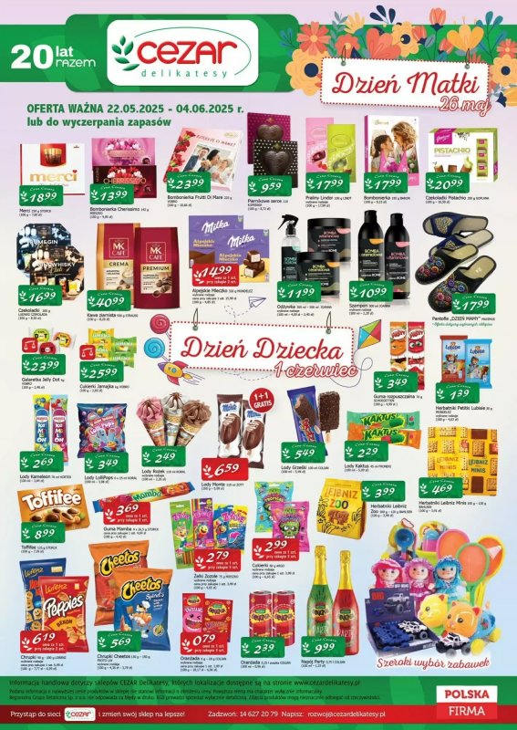 CEZAR Delikatesy - gazetka promocyjna Gazetka od niedzieli 25.05 do środy 04.06