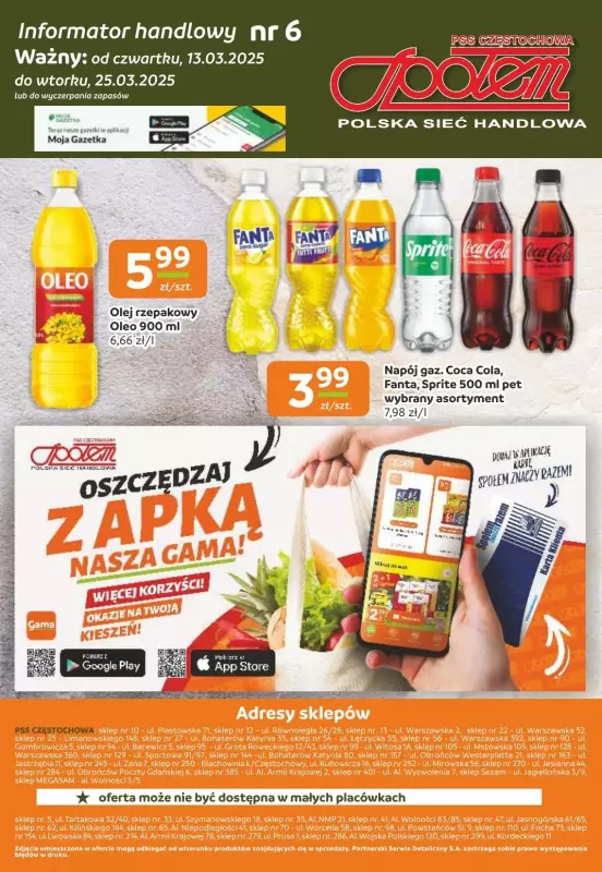 Społem Częstochowa - gazetka promocyjna Gazetka od czwartku 13.03 do wtorku 25.03 - strona 12