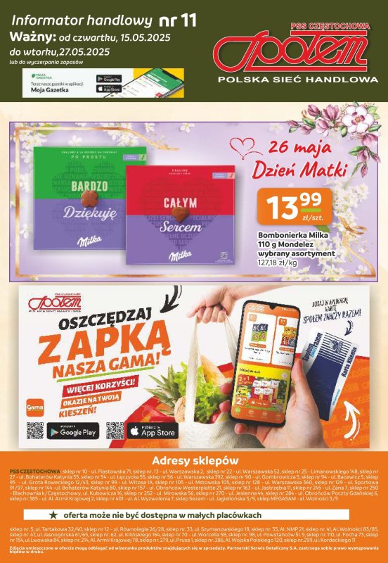 Społem Częstochowa - gazetka promocyjna Gazetka od czwartku 15.05 do wtorku 27.05 - strona 12